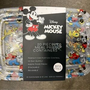 Disney Mickey Mouse Black Meal Prep containers